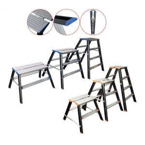 China Portable Aluminum Folding Step Stool , 2x2 Aluminum Household Ladder on sale