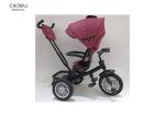 Inflatable Wheels Purple Tricycle Stroller Bike 12KG EN71