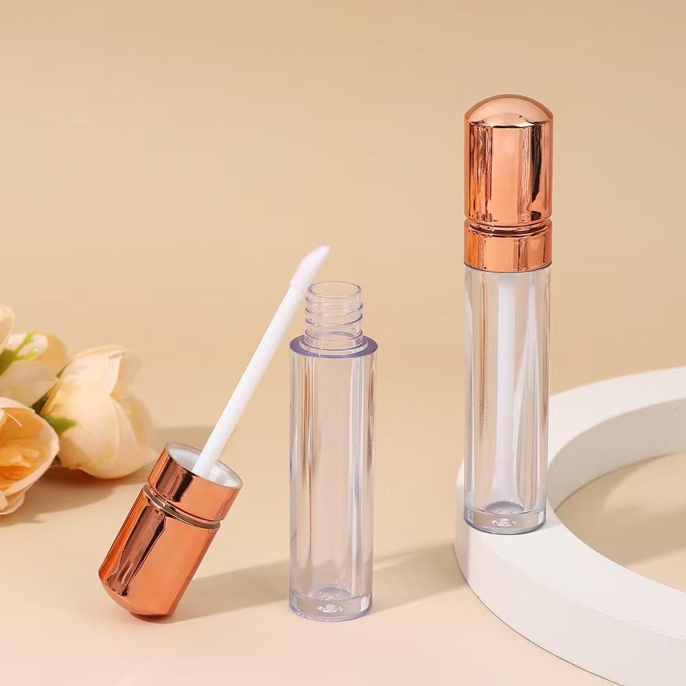 Rose Gold Head Cap Plastic Lip Glaze Tube Style High-End 4.5ml