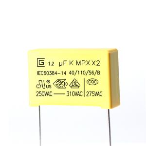China 125K 125VAC Capacitor 1.2 UF Withstanding Surge Voltage Stressing​ factory