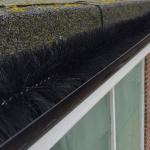 Black Bristle Color Gutter Cleaning Brush 4m Rolls 100mm OD For Gutter