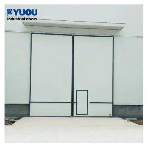 China PU Foam Workshop External Mount Sliding Door 50mm Galvanized Steel Sheet 220V factory