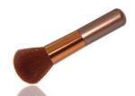 Shorted Wooden Handle Contour Blush Brush With 31mm Brown Nylon Hair