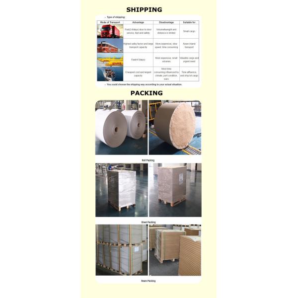 Recycled Duplex Board One Side Coated , Carton Board Paper Sheets Mixed Pulp Material