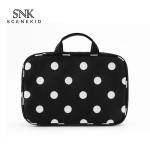 Eco Friendly Polka Dot H19CM Polyester Cosmetic Bag
