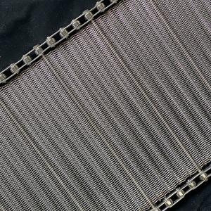 China Carbon Steel Wire Mesh Conveyor Belt 1m-100m Length Polishing factory