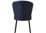 Wrought Iron Family Grey Upholstered Dining Chair