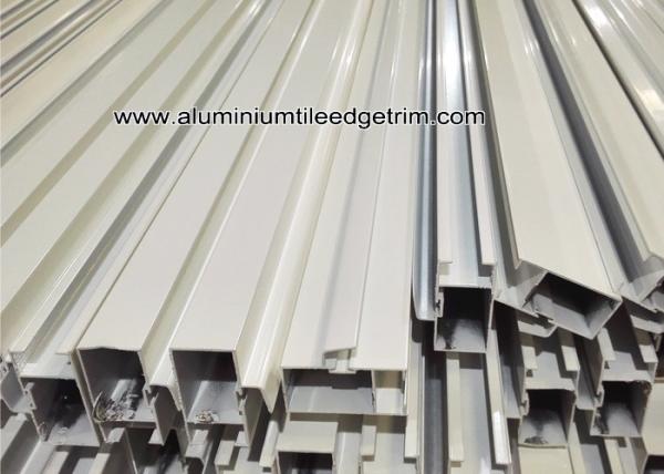 Powder Coating White Aluminum Door Frame Extrusions / Sections / Profiles /
