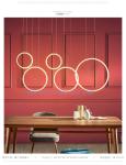Restaurant Chandelier Three Simple Modern Creative Personality Round Light