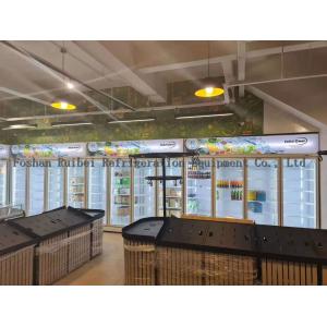 Front And Rear Open Beverage Cooler Upright Cooler Convenience Store Cold Drink