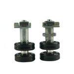 Modern Heavy Duty Nylon Rollers , Zamark Glass Balcony Wheel Pa6 Material U