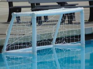 China Swimming pool Inflatable Water Sports , Portable Inflatable Water Polo Goal factory
