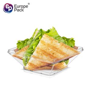 China Wholesale custom mini hard plastic square plate seasoning saucer dish factory