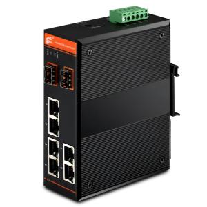 China Fast Ethernet PoE Switch,Unmanaged,6x10/100Base-TX + 2x100Base-FX SFP / 6xPoE factory