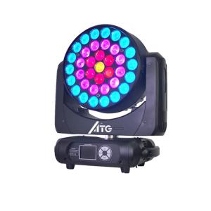 China New Arrive 37*15W Moving Head LED Beam Light Perfect Zoom Wash Color Mixed Dj Wash Stage Lights RGBW 4in1 factory