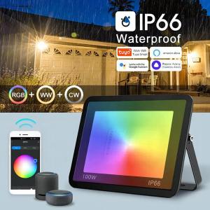 China App Controlle RGBTW 100W Waterproof Led Flood Light Compatible factory