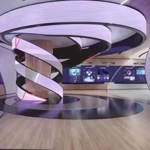 ISO9001 Stable Flexible LED Display Screen Multifunctional IP45