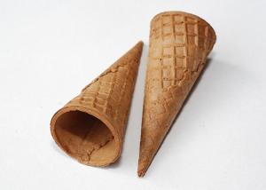 China Caramel Colour Sugar Cones 118mm 120mm Height With 22 ° Angle factory