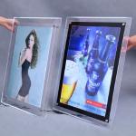 Indoor LED Advertising Sign Light Box With Snap Frame Rectangle Shape