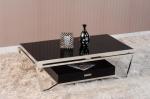 Modern Living Room Furniture,Stainless Steel Frame,Glass Top Coffee Table,Tea