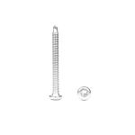 Plain 6.3x55 SUS410 Pan Torx Star Screw Stainless Steel Button Head For Roof