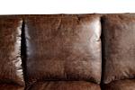 Retro Vintage Dark Brown Leather Sofa Set ,Top Full Grain Leather Sofa For Home