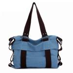 Latest Women Gender and Cotton Canvas bule Handbag bolsas femininas bolsas cloe