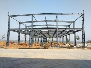 China Astm A36 Galvanized Steel Structure Galvanised Steel H Beam Columns Poultry Farm Roof factory
