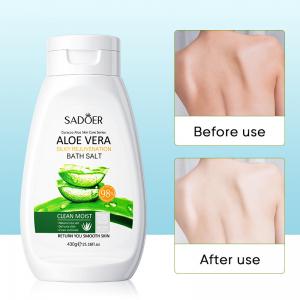 China 430g Aloe Vera Bath Salts Smoothing Skin Tender Body Wash Light Exfoliating factory