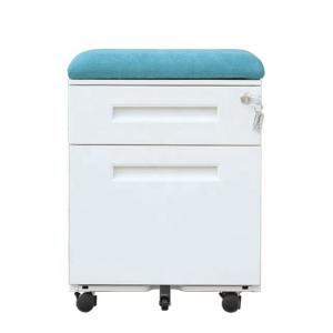 China Anti Tilt Lateral 2 Drawer Steelcase Mobile Pedestal With Cushion factory
