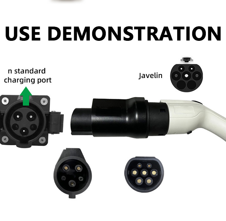 IP55 Level of Protection E-Mingze EV Charger Adapter GB/T to J1772 Type1 Adaptor for Energy EV Charging
