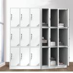 SS 9 Door Medicine Display Cabinet OEM Metal Storage Locker