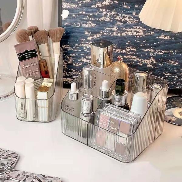 Acrylic Transparent Cosmetics Storage Box Makeup Organizer Acrylic Cosmetics Holder for Bathroom