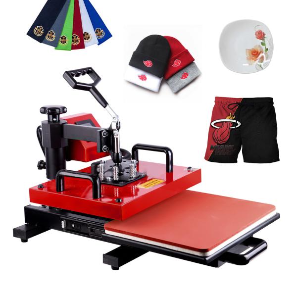 China 15 in 1 Combo Multifunction Sublimation Desktop Iron Baseball Digital Swing Away Transfer Heat Press Machine factory