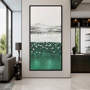 China Medium Oil Painting Modern Home Decoration Thick Stone Landscape Abstract Hand Painted Wall Hanging Decor 3D Relief factory