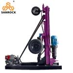 Hydraulic Rotary Borehole Portable Drilling Rig Mining Machine 50m Deep Rock