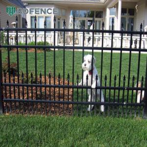 Elegant Tubular Steel Fence Enhances Property Value
