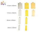 8MM 10MM Free Engraving Colorful SS Tags DIY Jewelry Charms