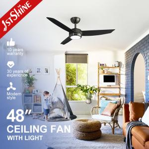 China Smart Control LED Ceiling Fan for Small Spaces in Home Office 48 Inches Bright Light factory