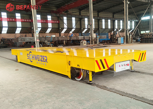 Rail Guided Electric Moving Cart For Paper Board