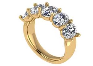 China Oval Brilliant Cut 18k Yellow Gold Engagement Ring 6.43x 4.7x3.03mm ODM factory