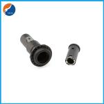 R3-44 Black Panel Mount 6x30mm Fuse Socket Glass Tube Fuse Holder