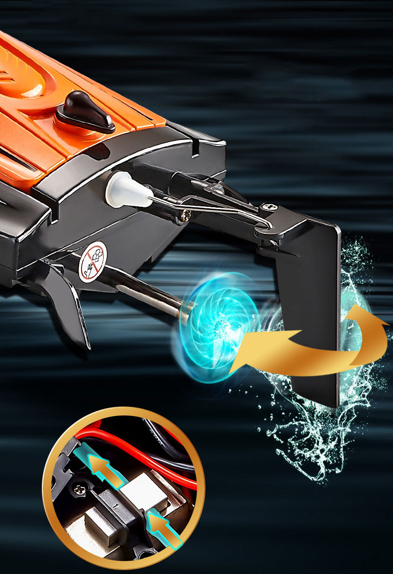 Outdoor Toy Boats 2.4g Competition Speed 25km/h 1 18 Scale Electric Remote Control Boat