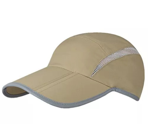 Fashionable Foldable Baseball Cap Sun Protection With Reflective Stripe