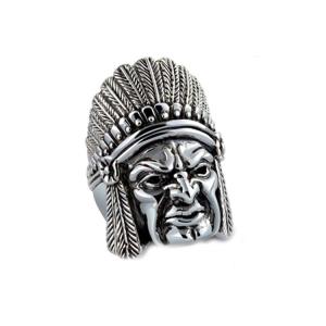 China Thail Sterling Silver Indian Vintage Style Men's Ring (R6030810) factory