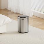 Living Room 20L Satin Stainless Steel Smart Sensor Household Automatic Trash Can