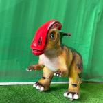 Amusement Park Three Wheels Animatronic Dinosaur Ride Electric Ride on Dinosaur
