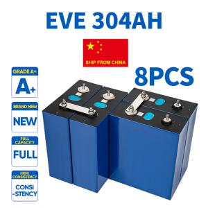 China 8pcs Grade A 3.2V 304AH LiFePo4 Battery Ideal for Ukraine Market factory