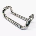 Modern Glass Door Pull Handle , Ss304 Stainless Steel Door Handle Oem Dia 19mm