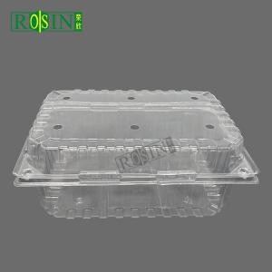 Customizable Disposable Fruit Plastic Container Transparent With Vented Lid